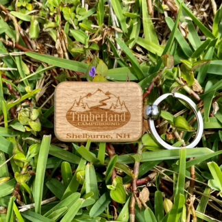 Wood Rectangle Key Chain (30 pcs)