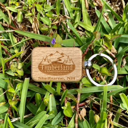 Wood Rectangle Key Chain (30 pcs)